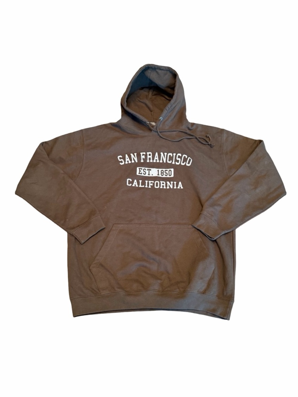SAN FRANCISCO CALIFORNIA Brown Hoodie Sweatshirt, XL